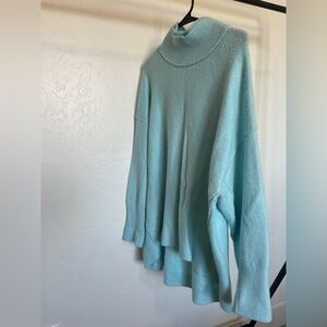 Free People Blue Turtleneck Sweater